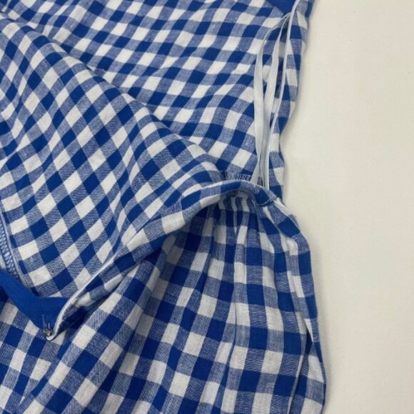 Lauren Ralph Lauren NWT Black Label Blue Gingham Tiered Check Maxi Skirt - Picture 8 of 13